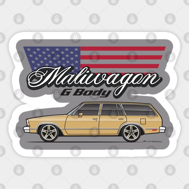 Maliwagon Gold Sticker by JRCustoms44
